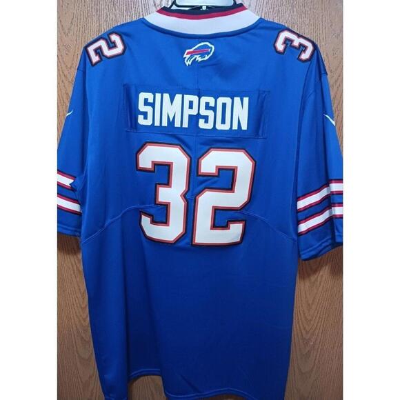 OJ Simpson (Nike)-(Bills)-(Jersey)-(Blue)-(Good Condition)-(Size XL)-$110.00 - Picture 3 of 9